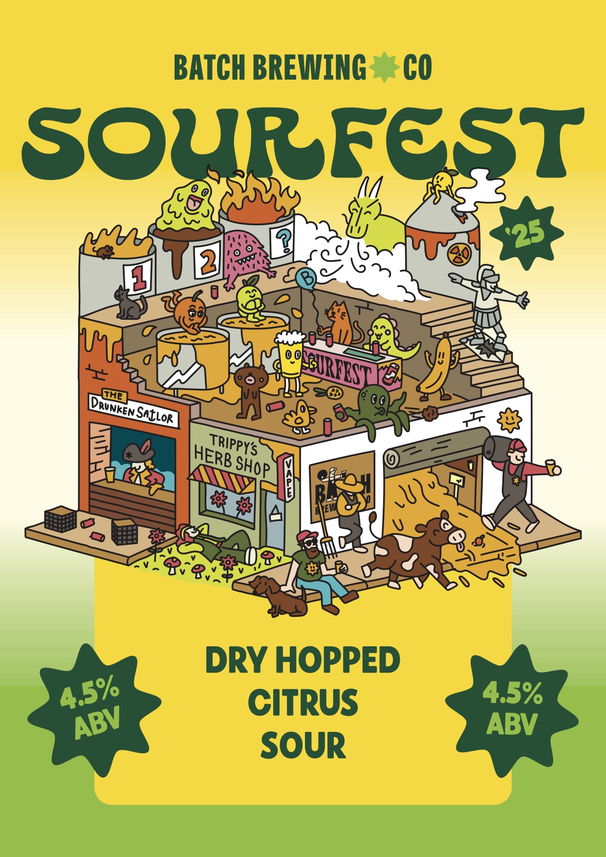 Sourfest Dry Hopped Citrus Sour Decal